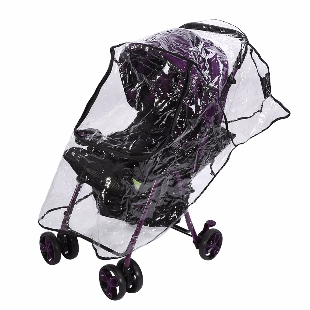 Универсальная Водонепроницаемая детская коляска из ПВХ чехол от дождя и пыли ветрозащитная коляска аксессуары для коляски дышащая уличная коляска дождевик