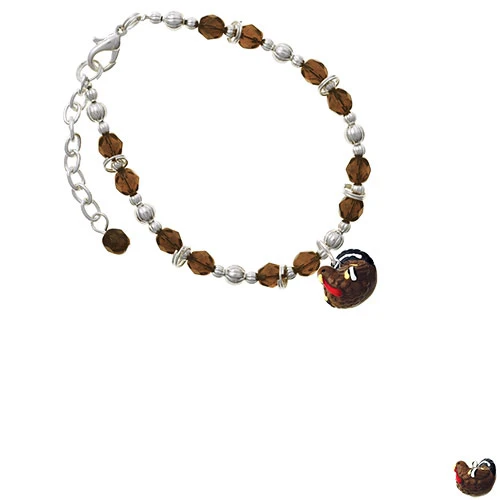Resin Turkey Brown Beaded Bracelet