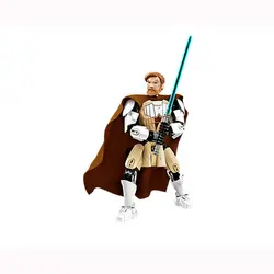 Star Wars Оби-Ван Кеноби Люк Скайуокер клон-коммандер Коди работоспособна фигурки детей подарок Модель Строительный блок кирпич игрушка