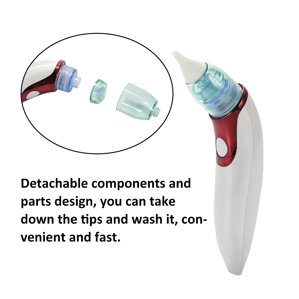 Носовой аспиратор для новорожденного инструмент для очистки носа Электрический Безопасный гигиенический очиститель носа всасывания