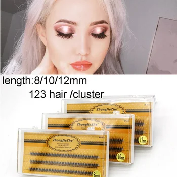 

1 box big capacity 123 bundles Eyelashes Extensions Thickness Strip Eyelashes Individual Lashes Natural Style Grafting eyelashes