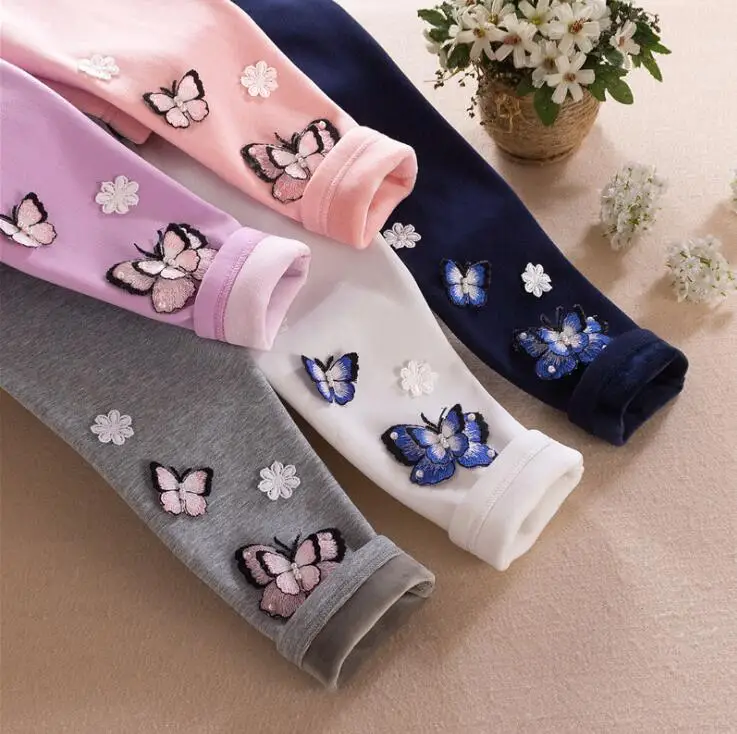 

Spring Autumn Girls Leggings Comfortable Cotton Soft Elastic WaisT Pants Causal Kids Winter Warm Ankle-length Trousers Legings