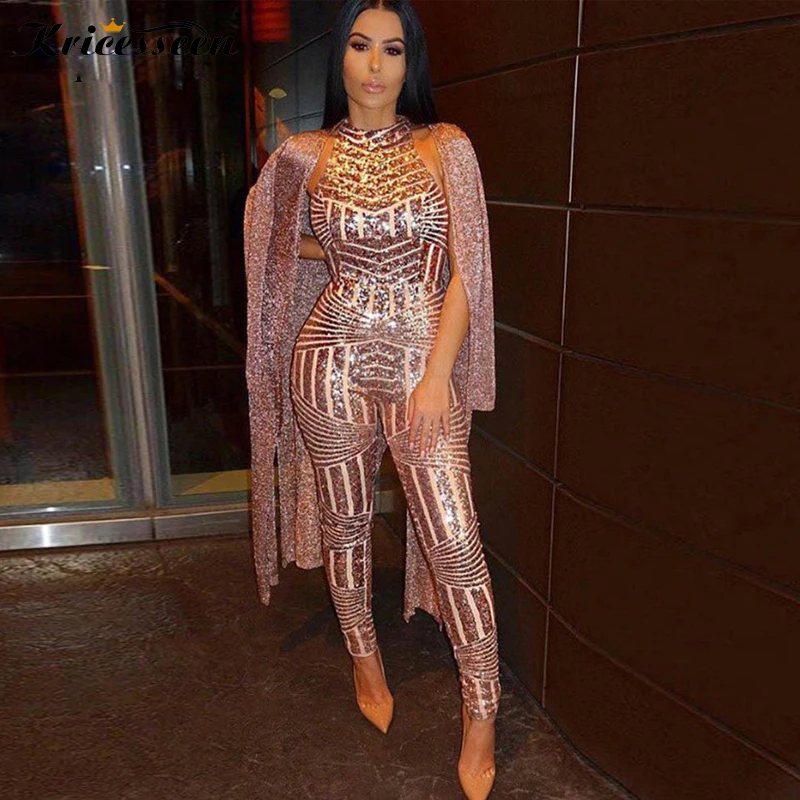 gold party jumpsuit