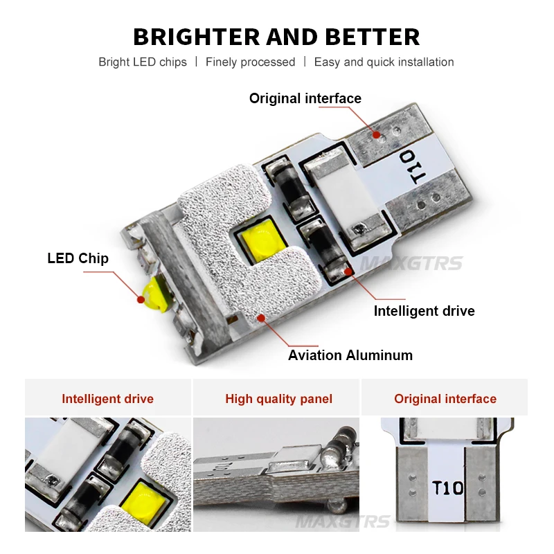 5x T10 W5W 168 194 CANBUS без ошибок CREE чип светодиодный 3-SMD авто Замена сигналов светильник парковочные лампы для BMW Audi BENZ