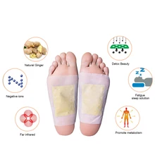 Body Detox Foot Patch Relax Swelling Chinese Ginger Herbal Adhesive Pads Anti-Swelling Ginger Detox Foot Patch
