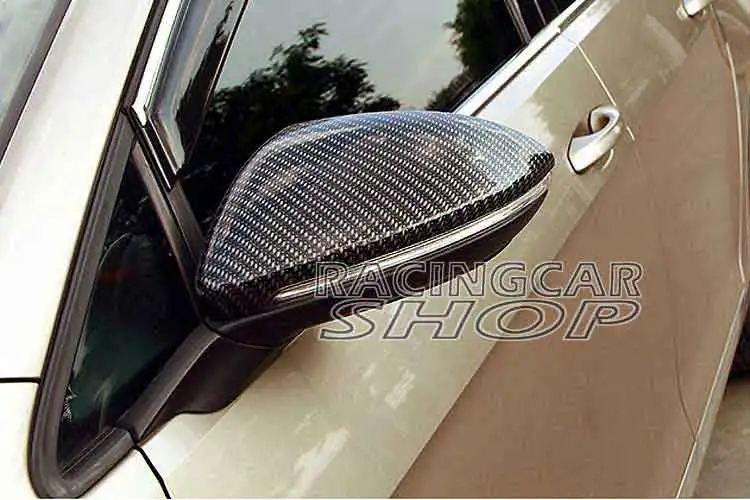 Real Carbon Fiber Side Mirror Covers 1pair fit for 2013UP Volkswagen VW Golf 7 VII Mk7 GTI TSI