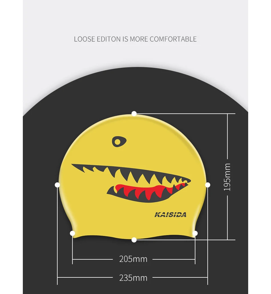 LEBESI, новинка, Мужская шапочка для плавания, для взрослых, эластичная, Акула, шапочка для плавания s, водонепроницаемая, защищает уши, длинные волосы, мягкая, для женщин, шапочка для купания