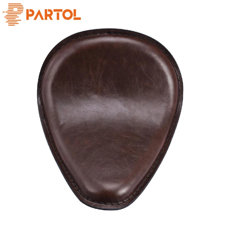 Partol Motorcycle Seat Base PU Leather Neoprene Foam Passenger Solo