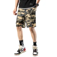 Мужские летние камуфляжные шорты-карго больших размеров, 9 цветов, хорошее качество, мужские повседневные шорты с несколькими карманами, камуфляжные шорты для бега 4XL
