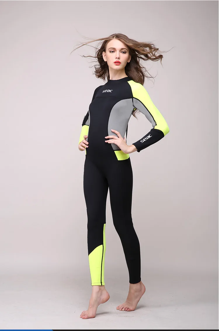3 мм неопреновый гидрокостюм Женский полный купальник для тела оборудование для дайвинга для сёрфинга подводной охоты костюм комбинезон триатлонные гидрокостюмы
