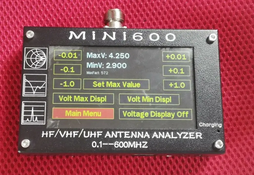 Антенный Анализатор УФ + HF Mini600 4 3 0 1 МГц с сенсорным ЖК дисплеем|Антенны для связи|
