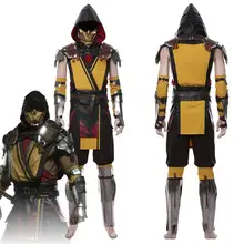 Game Mortal Scorpion Cosplay Costume Uniform Suit For Adult Men Women Halloween Carnival Costumes Custom Made
