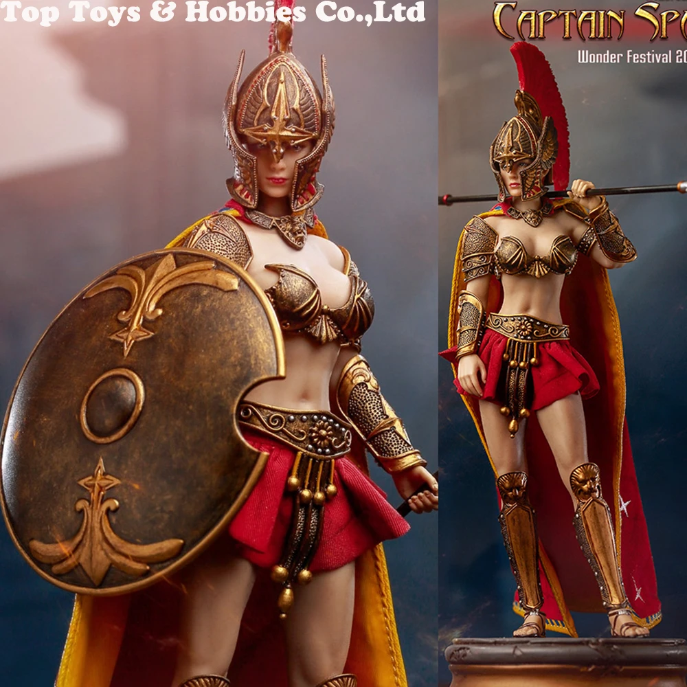 

In stock TBLeague 1/12 Scale Female Rome Warrior Captain Sparta Female Soldier figure full set doll for funs collection