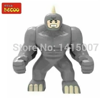 Decool 0190 Строительные Блоки Super Heroes Мстители Фигурки diy Игрушка Большой Ленивый Rhino Рисунок Кирпичи Игрушки Подарки