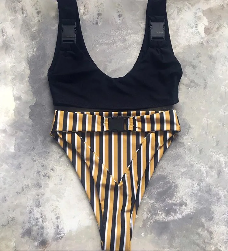 1899_ Solid Bikini Brazillian Swimsuit Women Bikini Set Sexy Off Shoulder Swimwear Female Swimming Biquini