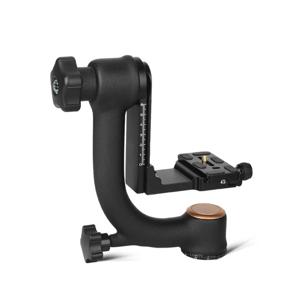 Q45S Aluminum Professional Gimbal Tripod Head with Quick Release Plate