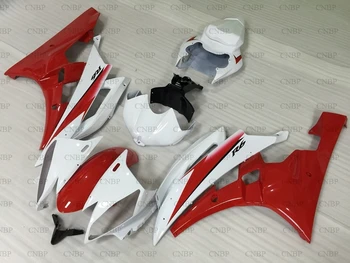 

for YAMAHA YZFR6 2006 Abs Fairing for YAMAHA YZFR6 2006 - 2007 White Red Fairings YZFR6 2006 Bodywork
