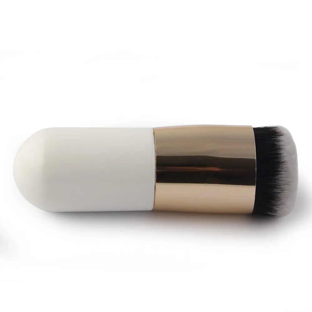 New Professional Beauty Cosmetic Foundation Face Powder Blush Brush Flat the Portable BB cream Chubby Makeup Brushes (10)