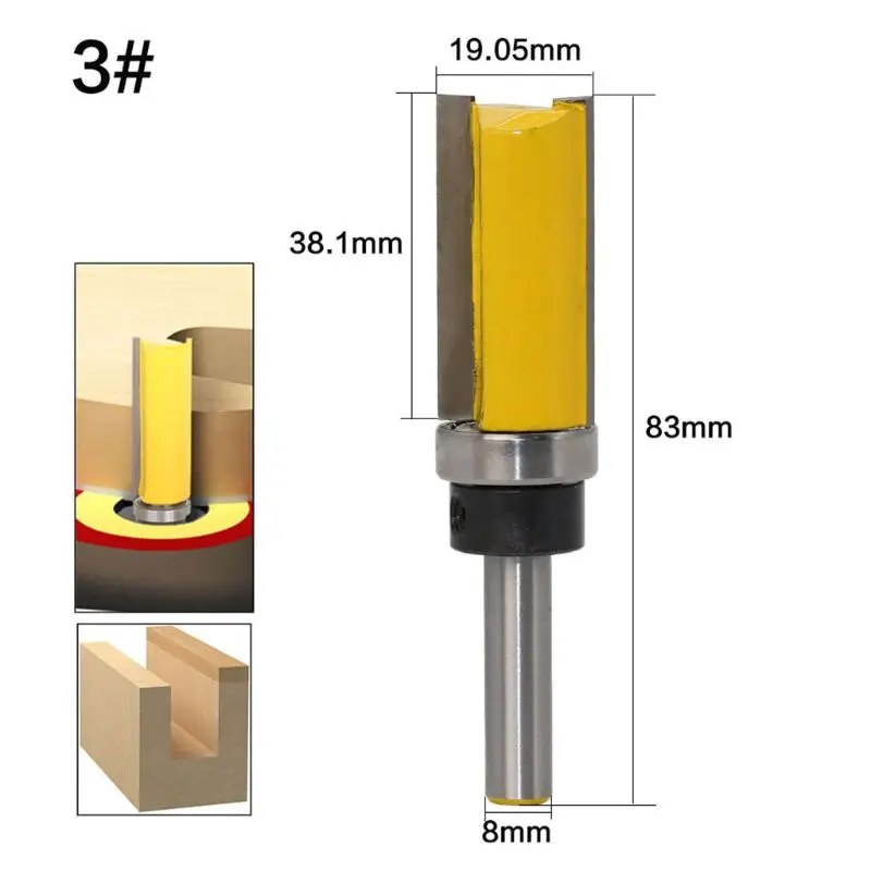 Corte Cópia Router Bit Haste Reta