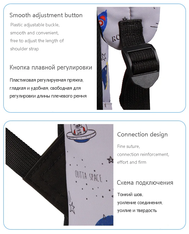 Space printing backpack for girs boys (19)