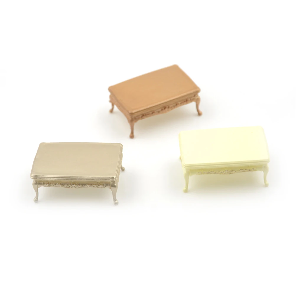 Dollhouse Miniature Furniture Tea Table End Table Living Room Decoration 5.1*3.4*2cm