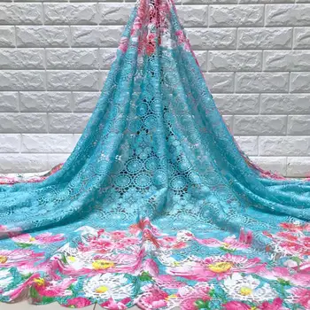 

2019 Latest French Laces Fabrics High Quality Tulle African Laces Fabric For Wedding Nigerian Net Lace Material Free shipping(6