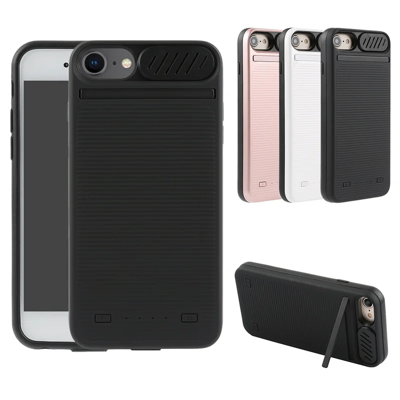 Kopen Battery Charger Case Voor iphone 6 7 8 plus 8200 mah Power Bank Case Externe Backup Batterij Opladen Case Cover laders stijlvolle