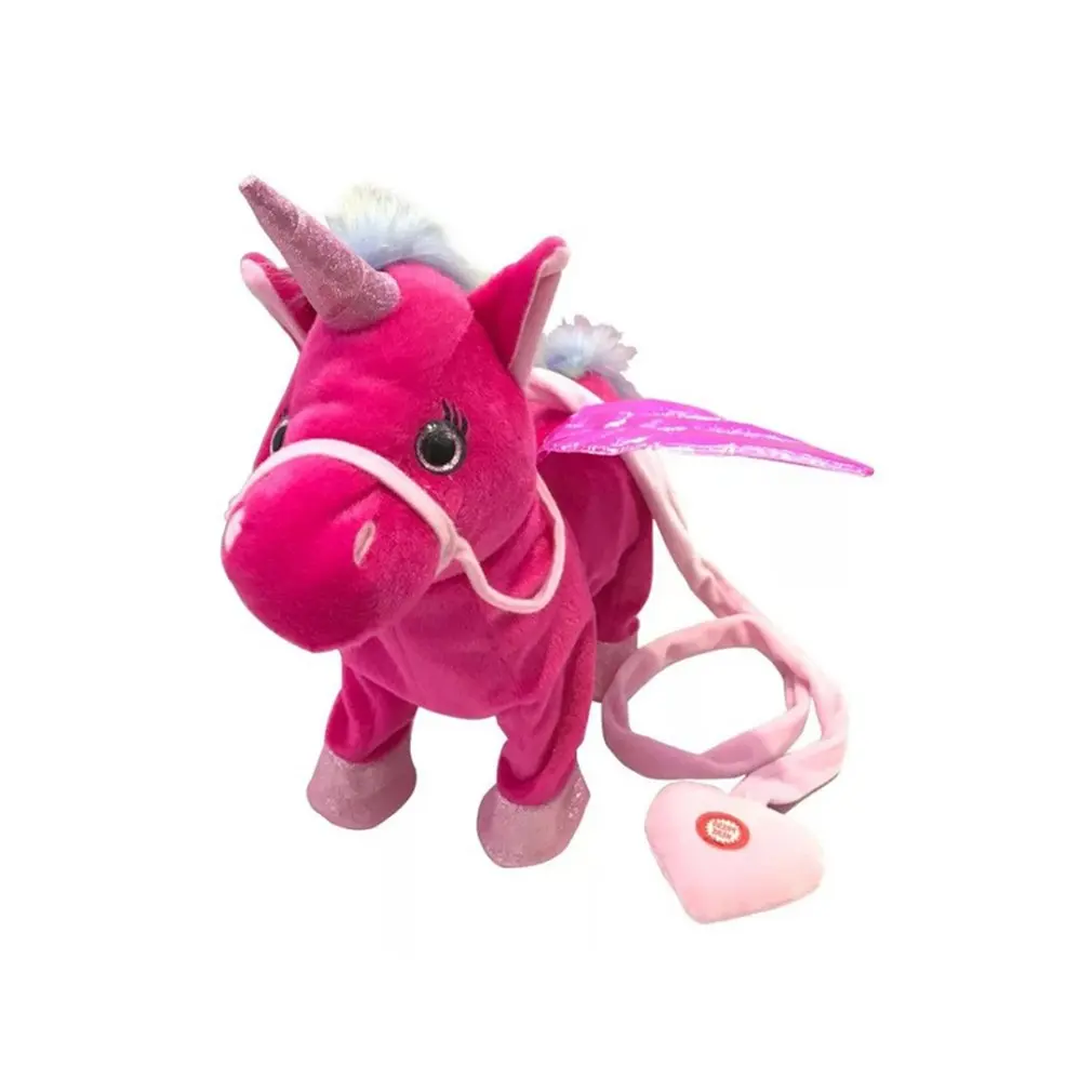 35 см электрическая ходьба набивной единорог животные плюшевые игрушки электронная музыка кукла-единорог игрушка для детей дети день рождения игрушки подарки