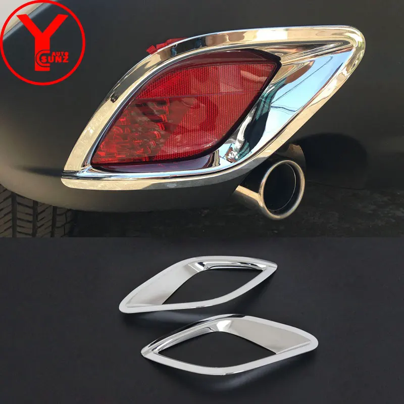 

chrome rear fog lights cover For mazda cx 5 cx-5 2013 2014 2015 2016 fog light accessories car styling for mazda cx5 2016 YCSUNZ