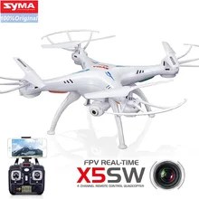 SYMA X5SW WI-FI RC квадролет с дистанционным управлением с видом от первого лица Квадрокоптер с дистанционным управлением и Камера Безголовый 2,4G 6-осевой в режиме реального времени, дистанционное Управление вертолет Квадрокоптер игрушка