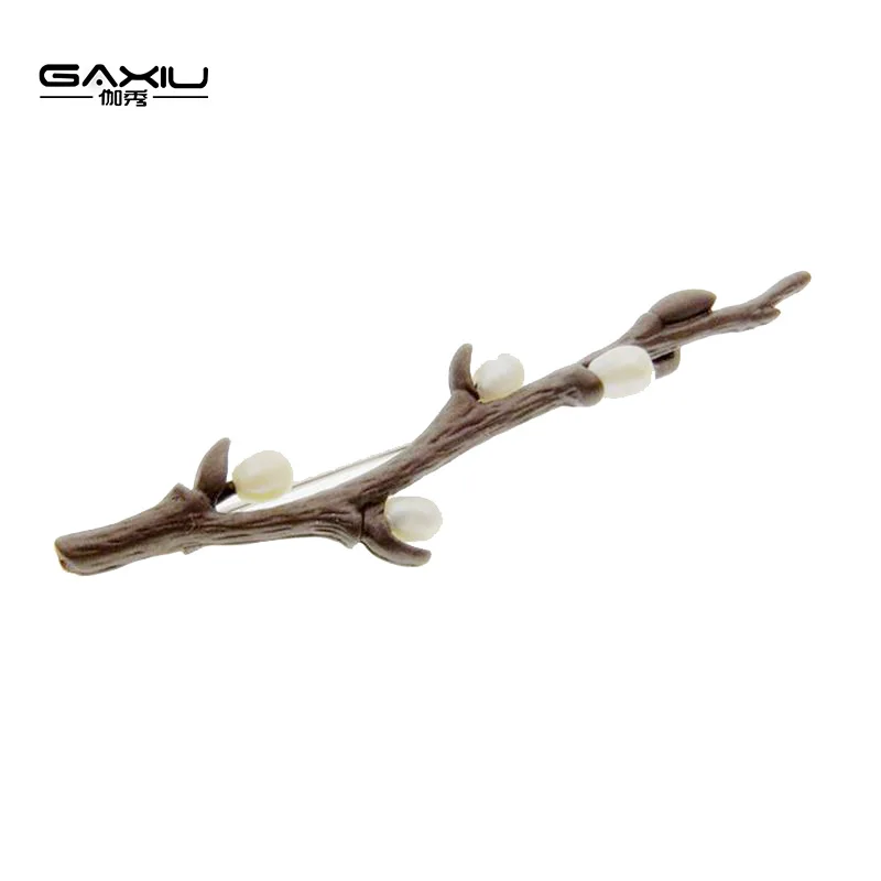

Women's Brooch With Large Stone Vintage Pin Irregular Pearl Natural Elegant Big Brooch Lily Wedding Accessories Fashion Jewelry