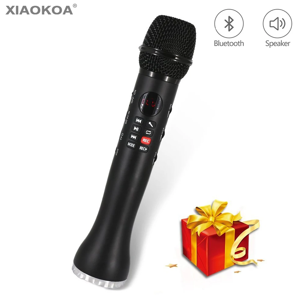 Aliexpress.com : Buy Profissional Karaoke Microphone Wireless Speaker Portable Bluetooth ...