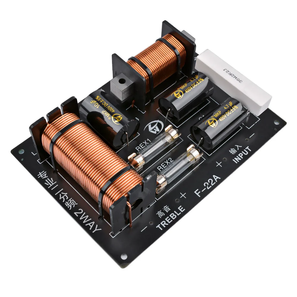 AIYIMA 1Pcs 800W 2 Way Audio Speaker Frequency Divider Tweeter Bass Crossover Filter Speaker Amplifier Home Sound Theater