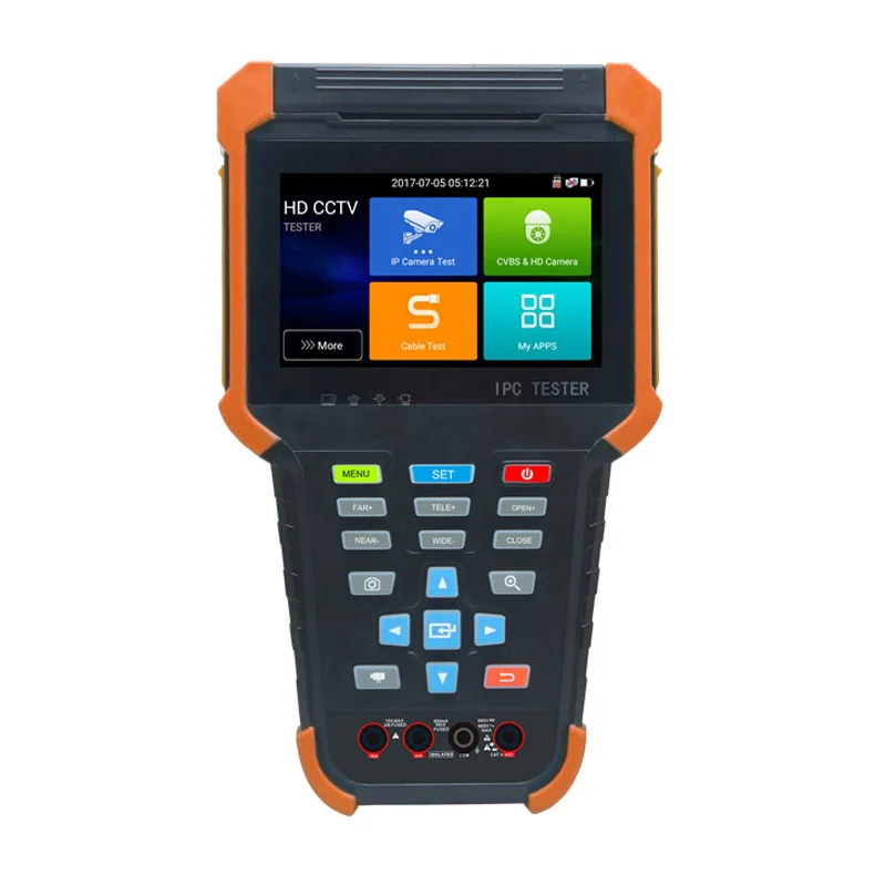 

AHD TVI CVI IP 4 inch 800*480 Resolution Touch screen 4K 8MP Camera Tester CVBS 5 in one CCTV tester with Multimeter RJ45 UTP