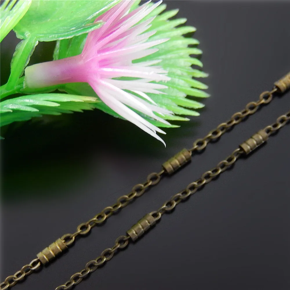 1 Meter/Pack GraceAngie Bronze Circle Chain 5*2mm Vintage Style chain