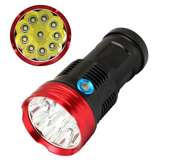 

20000 Lumens T6 10 x CREE XM-L XML T6 LED Flashlight Head Torch 18650 Lanterna Lantern Flash Light By 4*18650