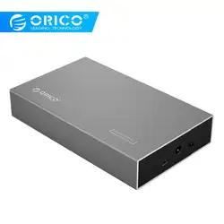 ORICO случай HDD 3,5 дюйма жесткий диск Дело SSD адаптер USB3.1 к SATA HDD Box для 1 ТБ 2 ТБ футляр для внешнего накопителя HDD