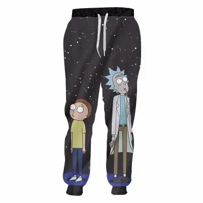 Брюки для бега Rick and Morty с 3D принтом унисекс тренировочные штаны брюки для мужчин/женщин хип-хоп одежда на заказ спортивные штаны - Цвет: sweatpants 08