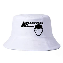 Летняя мода Для мужчин принт Рыбацкая шляпа Стэнли Кубрик с «Заводной Апельсин» ведро шляпы охота на открытом воздухе cap