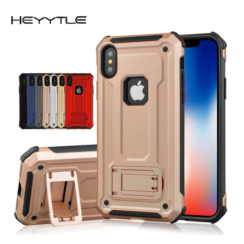 Heyytle бронированный противоударный чехол для iPhone X 8 7 6 6s Plus Бизнес прочный