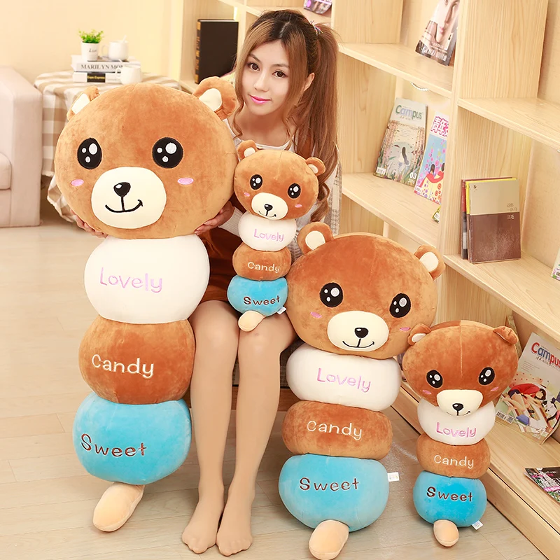 BSTAOFY Dropshipping 55cm Stuffed Animals Bear Monkey Panda Elephant