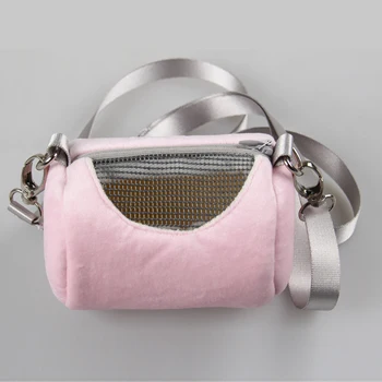 

Portable Fashion Small Pet Hamster Rabbit Nest Mesh Carriers Bag [4]