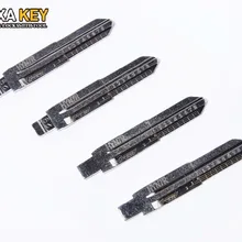 10 шт. Выгравированный линейный ключ для kIA hyundai 2 в 1 LiShi HYN7R плоский ключ зубы Заготовка ключа замка зажигания автомобиля слесарный инструмент