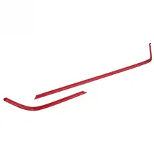 2 шт. красный автомобильная лампа ABS рамка для кондиционера Накладка для Honda Civic 10th