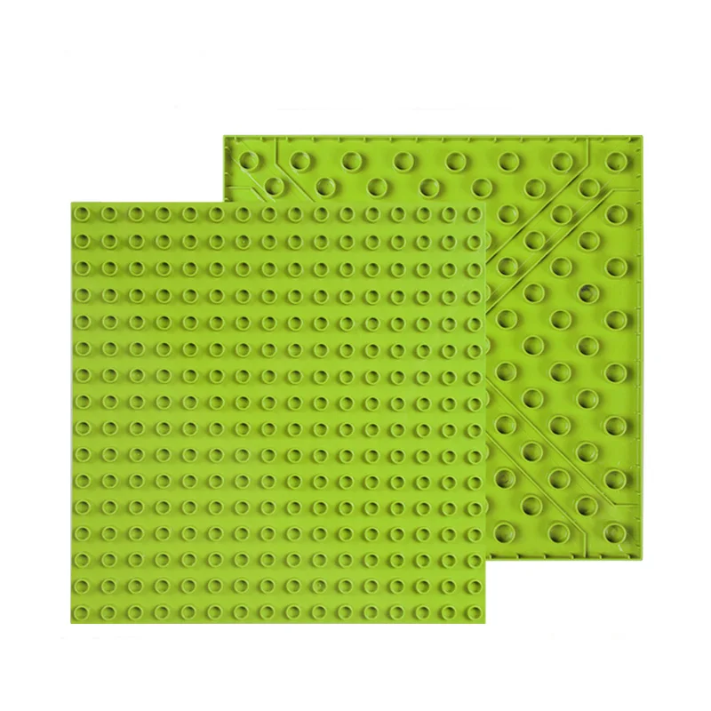 Двухсторонняя 16X16 точка 25x25см большая Базовая пластина совместимые Duploed блоки