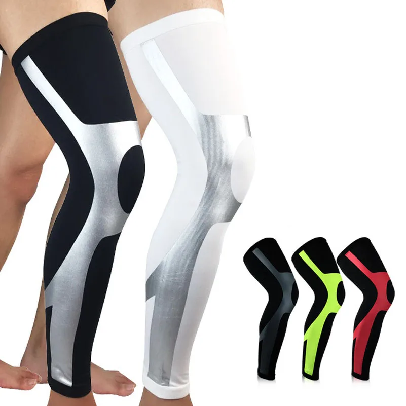 

1 Piece Elastic Lycra Breathable Basketball Knee Pad Compression Sleeves Leg Warmer Calf Running Shin Guard Cycling Sport Safety