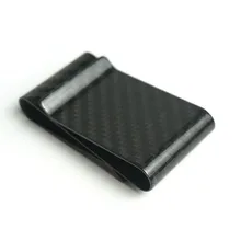 Двойной наличные деньги клип сделан легкого и прочного углеродного волокна Роскошный кошелек Кредитная карта ID держатель для карт