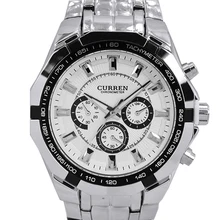 CURREN Mens Watches Top Brand Luxury Men Military Watch Full Steel Men Sports Watches Waterproof Wristwatch