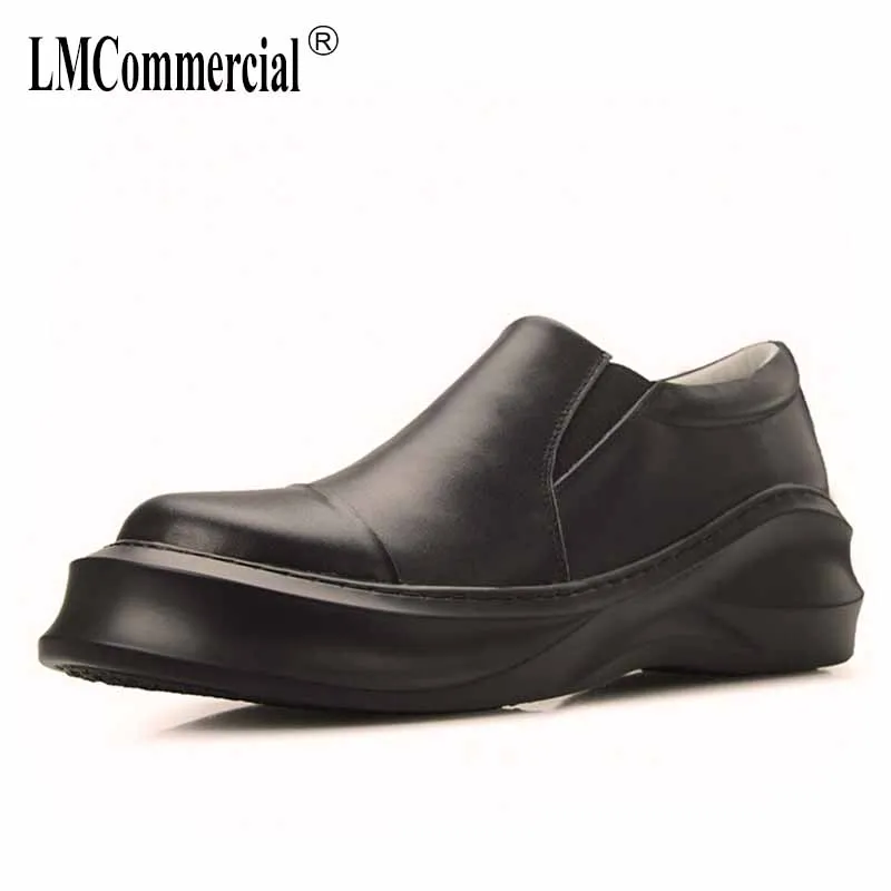 

men's muffin shoes mens shoes genuine leather spring autumn winter cowhide breathable men's casual natural leather loafers male