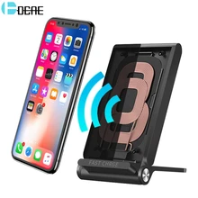 DCAE Wireless Charger for iPhone X 8 Plus 10W Qi Fast Wireless Charging Pad Stand for Samsung Note 8 S9 S8 Plus S7 S6 Edge